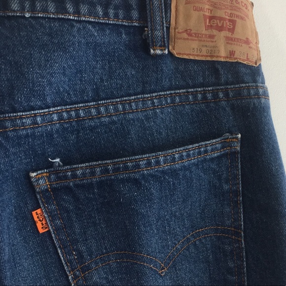 Vintage Levi’s Jeans 519 Orange Tab 70s Denim - Picture 3 of 8